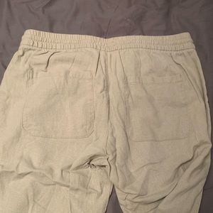 Beige linen pants old navy
